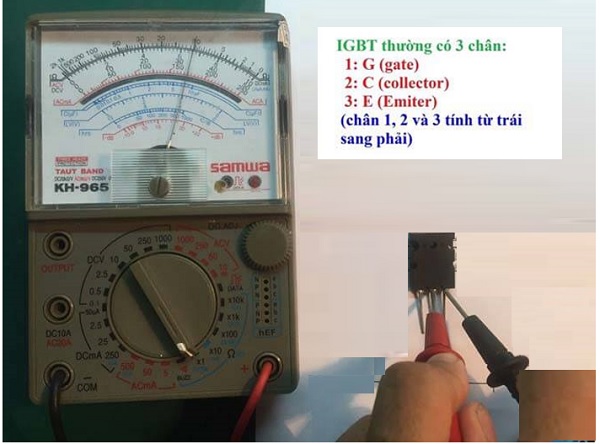 Hướng dẫn cách đo và kiểm tra IGBT sống hay chết bằng đồng hồ đo điện
